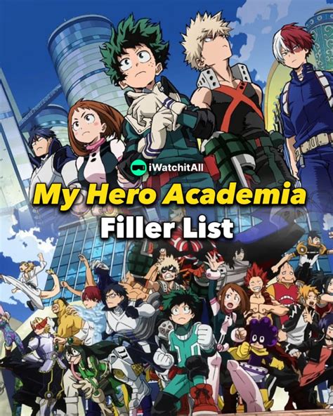 my hero academia filler episodes